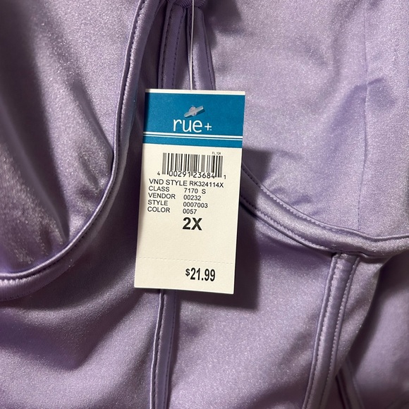 NEW with tags Rue 21+ Gold Chained Lavender Corset Top Women’s Plus Size 2X - Picture 4 of 5